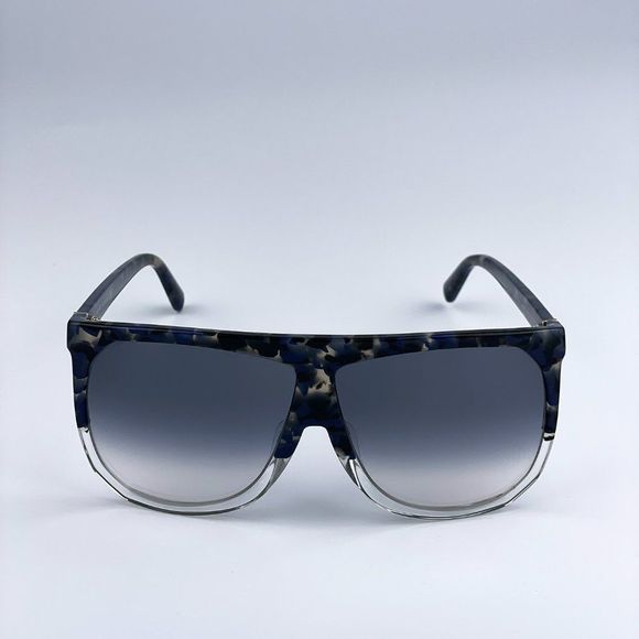 Loewe LW40001F FILIPA 56B Sunglasses Shiny Havana Gradient Smoke Shield Women main image 6